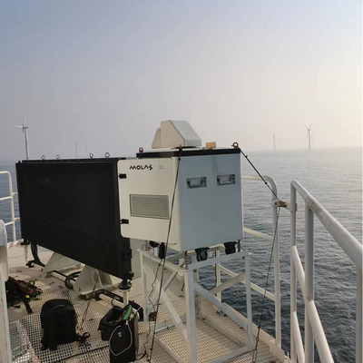 τρισδιάστατο ραντάρ με ακτίνες laser αέρα Doppler ανίχνευσης, χερσαία παράκτια μέτρηση αέρα ραντάρ με ακτίνες laser