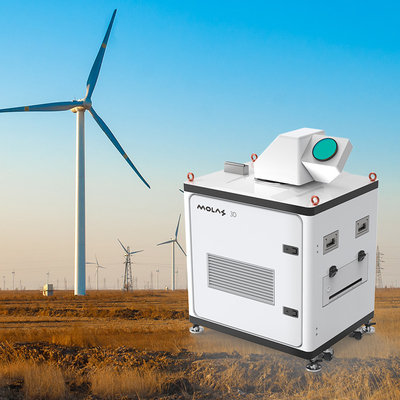 Μεγάλο εύρος Δοπλερ Wind Lidar με ακρίβεια ακρίβειας IP65 Σκανάρισμα προγράμματος κατοικίας και εμβέλεια ανίχνευσης 15 χιλιομέτρων
