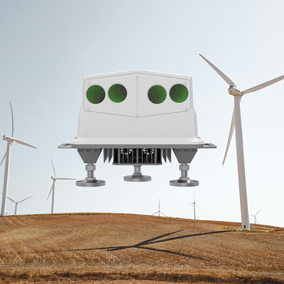 4Hz συχνότητα Wind Turbine Lidar για μέγιστο μέγεθος διέλευσης 500mm και -180°-180° εύρος κατεύθυνσης του ανέμου στη βιομηχανία αιολικής ενέργειας