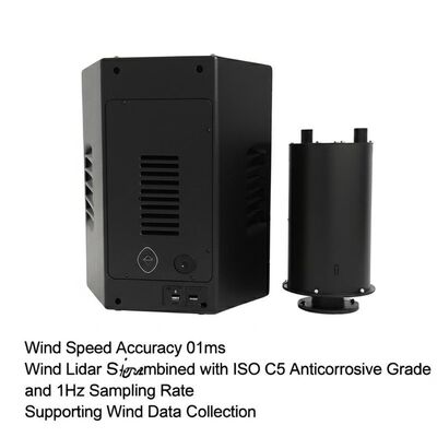 buy Ακριβότητα ταχύτητας ανέμου 01ms Σύστημα wind lidar συνδυασμένο με ISO C5 αντιατρωτικό βαθμό και 1Hz δείγματο ρυθμό υποστήριξης συλλογής δεδομένων ανέμου online manufacture