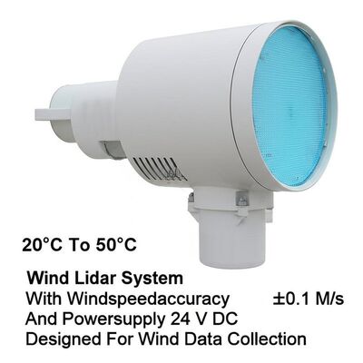 buy 20°C έως 50°C Σύστημα Lidar ανέμου με ακρίβεια ταχύτητας του ανέμου ±0,1 M/s και τροφοδοσία 24 V DC σχεδιασμένο για τη συλλογή δεδομένων ανέμου online manufacture