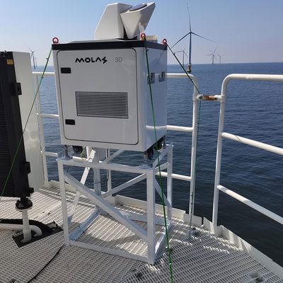 το τρισδιάστατο ραντάρ με ακτίνες laser PPI RHI DBS Los ταχύτητας ανέμου Doppler ανίχνευσης προγραμμάτισε την ανίχνευση διαπραγματεύσιμη